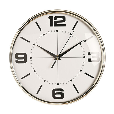 Стенен часовник Hometime Chrome 28см