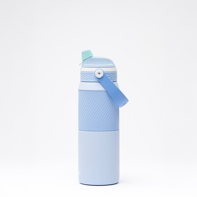 Бутилка за вода двустенна, 750 мл, Kambukka Dupla Insulated, без ВРА, Sky Cloud