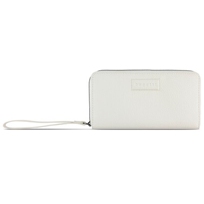 Дамски кожен портфейл Bugatti Elsa Long Zip Wallet, бял