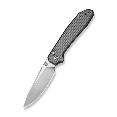 Джобен нож CIVIVI ELITE Tessera Diamond Patterned Gray Aluminum Handle