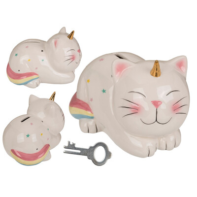 Керамична касичка Unicorn Cat