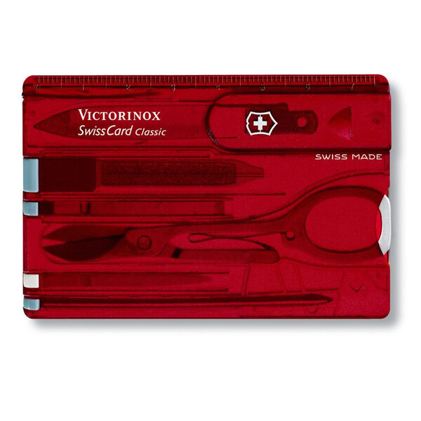 Швейцарски джобен нож-карта Victorinox SwissCard Ruby 0.7100.T