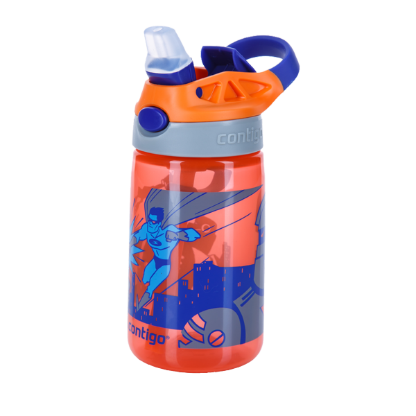 Детска бутилка Gizmo Flip, нектарина със супергерой 1000-0745