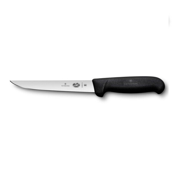 Кухненски нож Victorinox Fibrox за обезкостяване, право острие, 120мм, черен 5.6003.12