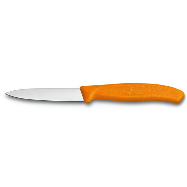 Нож за белене Victorinox SwissClassic 8 см, гладко острие, оранжев 6.7606.L119