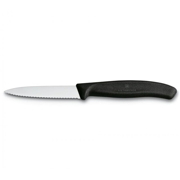 Нож за плодове Swiss Classic 10см, назъбен, черен 6.7733
