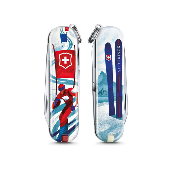 Швейцарски джобен нож Victorinox Classic LE 2020 Ski Race 0.6223.L2008