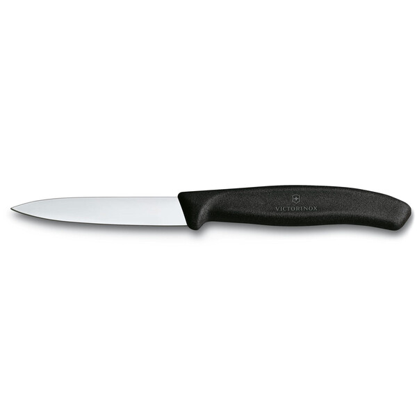 Нож за белене Victorinox Swiss Classic 8 см, гладко острие, черен  6.7603