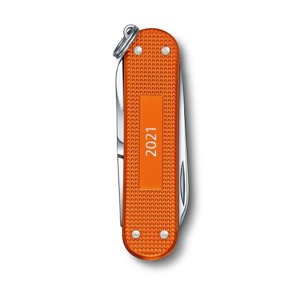Швейцарски джобен нож Victorinox Classic Alox LE2021 Tiger Orange 0.6221.L21