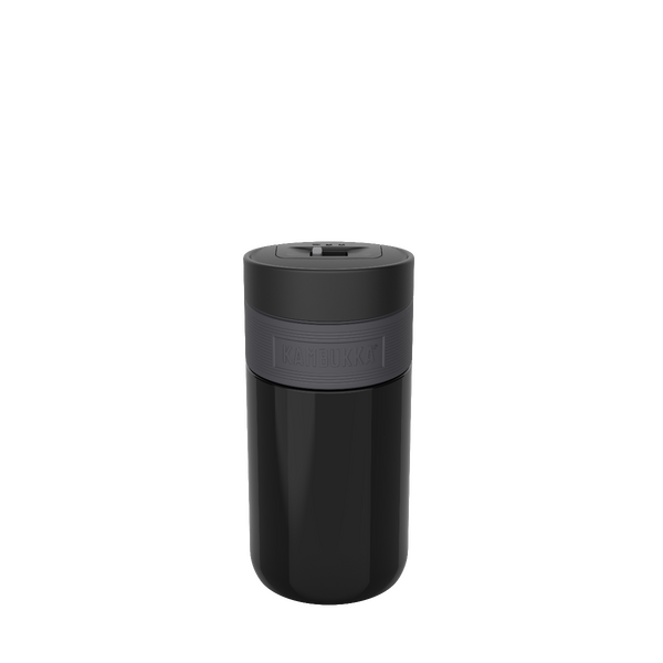 Термочаша ​от неръждаема стомана Kambukka Etna с термокапак 3 в 1 Snapclean®, 300 мл, катраненочерна 11-01022