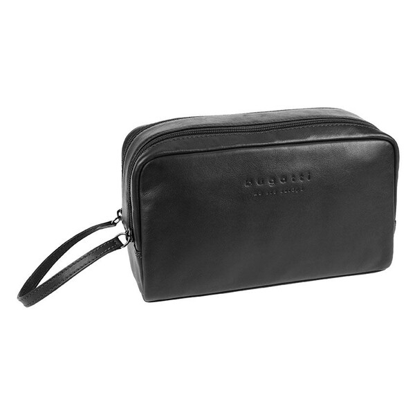 Чанта за тоалетни принадлежности Bugatti Corso, естествена кожа, черна 49 3908 01