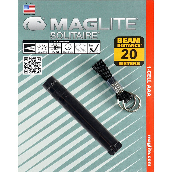 Фенер Maglite SOLITAIRE® черен, блистер K3A016
