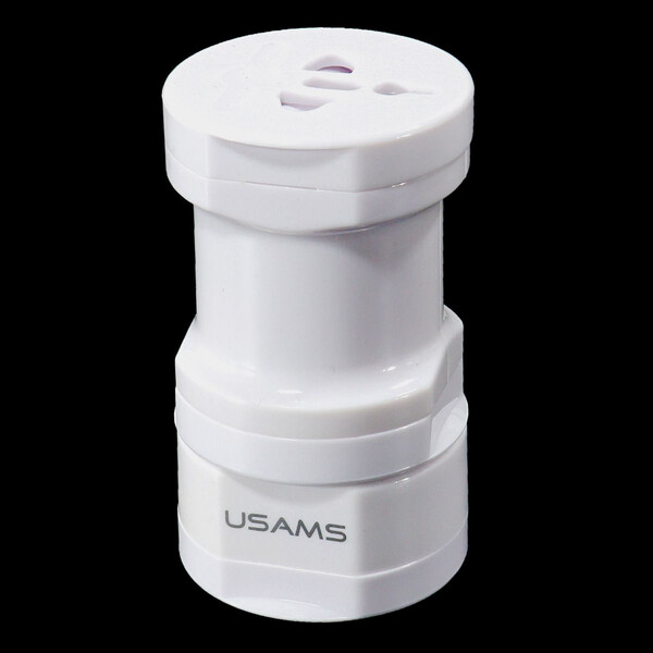 Преходник Usams CC003 Universal Plug, бял TA02