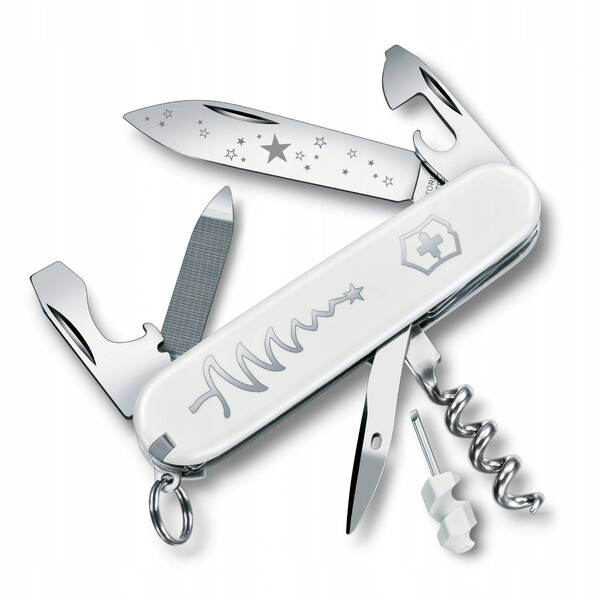 Швейцарски джобен нож Victorinox Sportsman White Christmas Special Edition 2018 0.3804.77