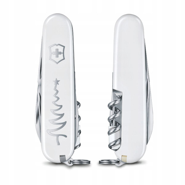 Швейцарски джобен нож Victorinox Sportsman White Christmas Special Edition 2018 0.3804.77