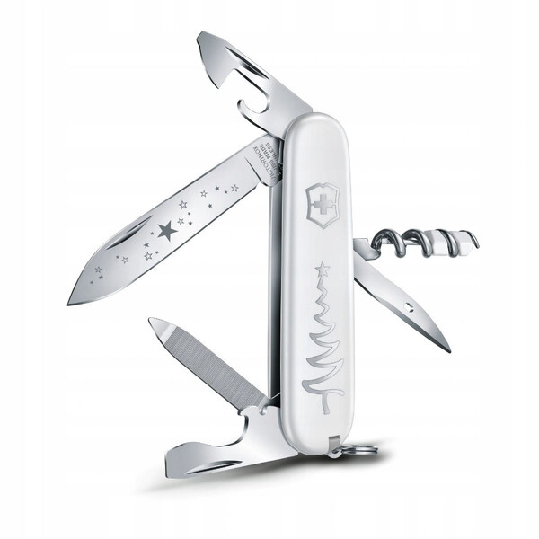 Швейцарски джобен нож Victorinox Sportsman White Christmas Special Edition 2018 0.3804.77