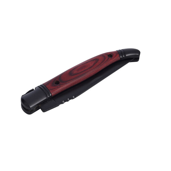 Сгъваем нож LAGUIOLE FOLDABLE KNIFE BLACK BLADE RED PAKKA, червено дърво 40269011