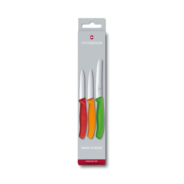 Комплект Victorinox Swiss Classic, три цветни ножа 6.7116.32