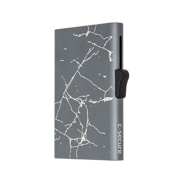 Картодържател C-SECURE XL Cardholder, Grey Marble XL-CH001-GYMRB