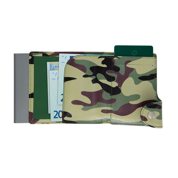 Картодържател C-SECURE с портфейл, Camouflage Green CS-WCH004-CAMGR-GY