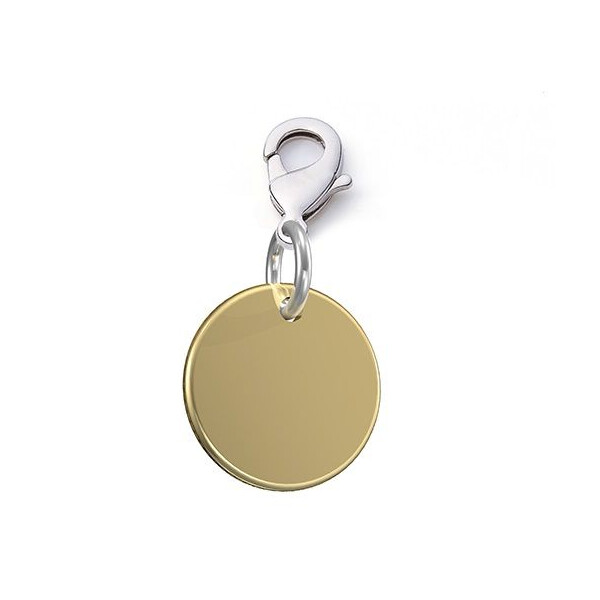 Медальон за гравиране Metalmorphose, кръг Shiny gold MED030GLD