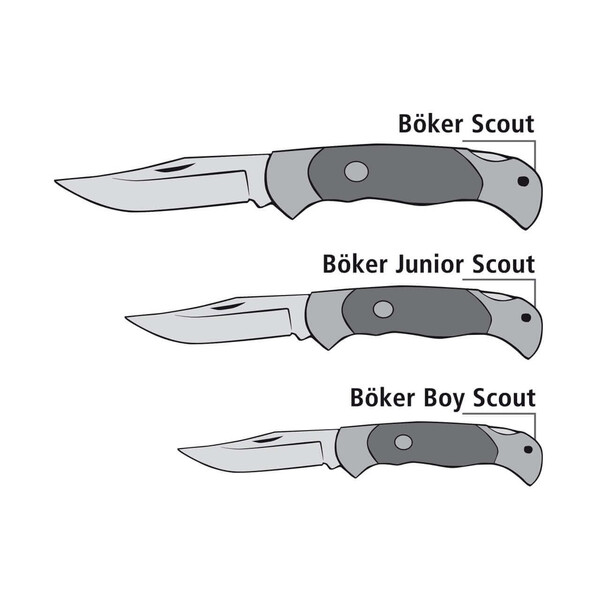 Джобен нож Böker Manufaktur Solingen Scout Spearpoint Stag Damascus 112201DAM