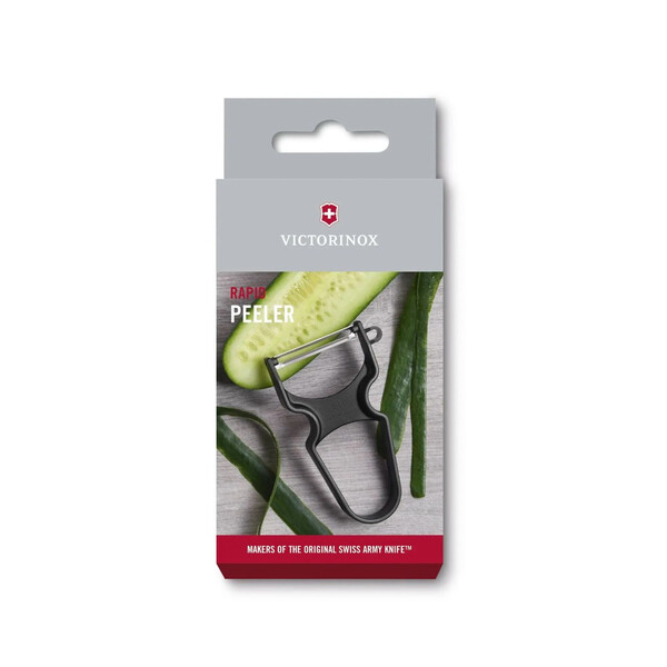 Универсална белачка Victorinox RAPID Peeler с гладко острие, черна 6.0930.3