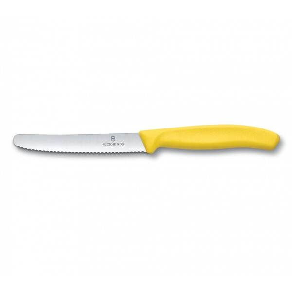 Нож за домати  Victorinox Swiss Classic 11 см., назъбено острие, жълт 6.7836.L118