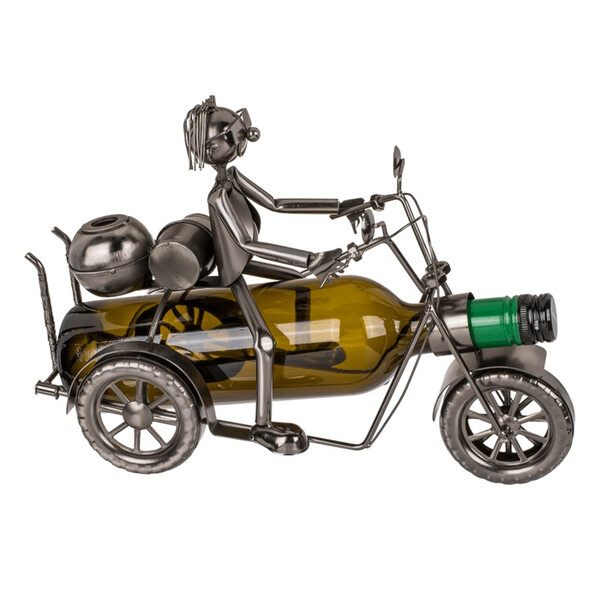 Метална поставка за вино Motorbiker 71/3193