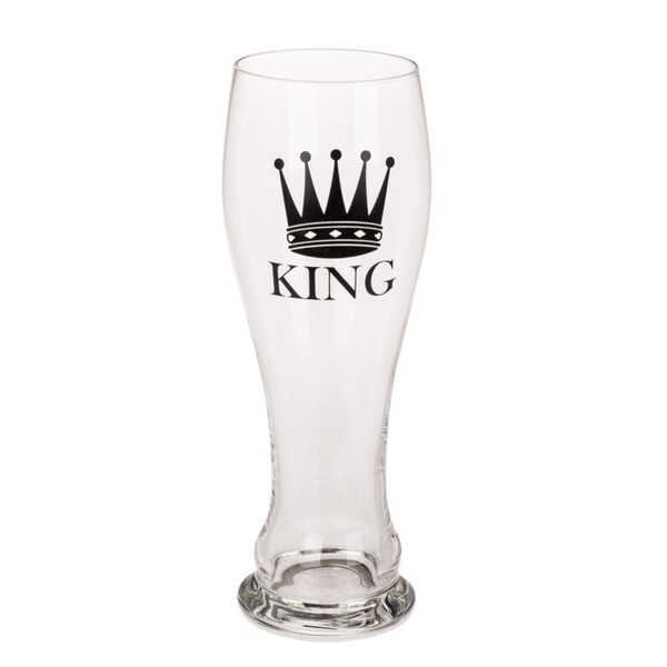 Комплект две чаши за вино и бира King & Queen