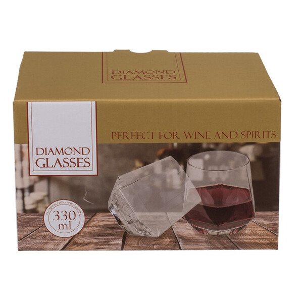 Чаша за вино Diamond, 330мл, 2 броя
