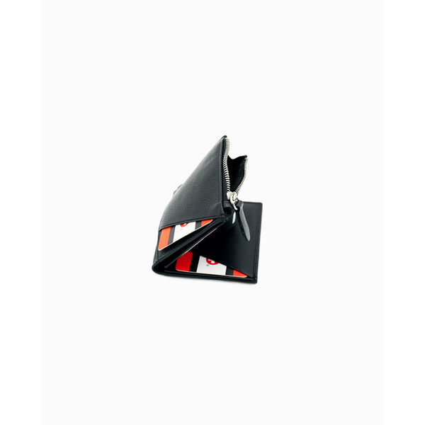 Кожен калъф за кредитни карти Swissbags с цип, черен