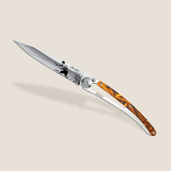 Джобен нож Deejo 37g, Orange camo / Fly Fishing