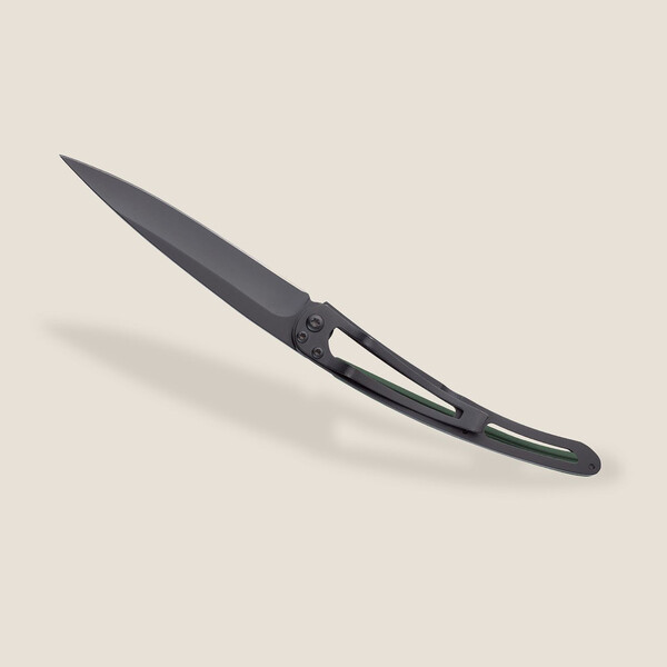 Джобен нож Deejo 37g, Kaki aluminium / Perspective