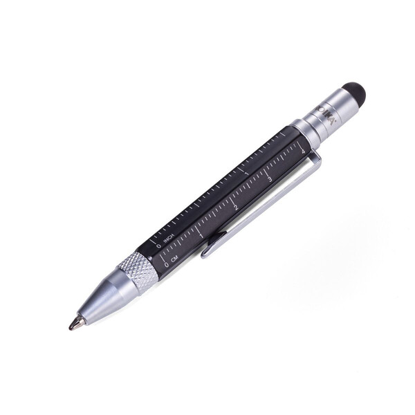 Многофункционална метална химикалка TROIKA LILIPUT TOOL PEN, черна