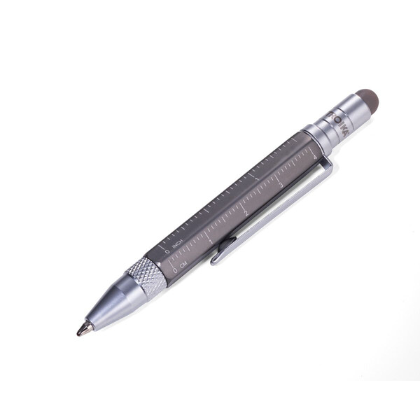 Многофункционална метална химикалка TROIKA LILIPUT TOOL PEN, сива