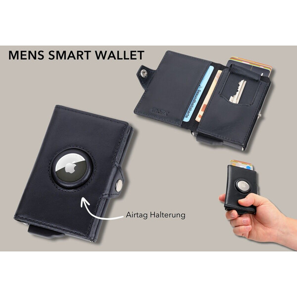 Калъф за карти Troika - MENS SMART WALLET, черен