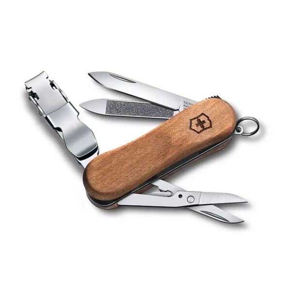 Швейцарски джобен нож Victorinox Nail Clip Wood 580, орех