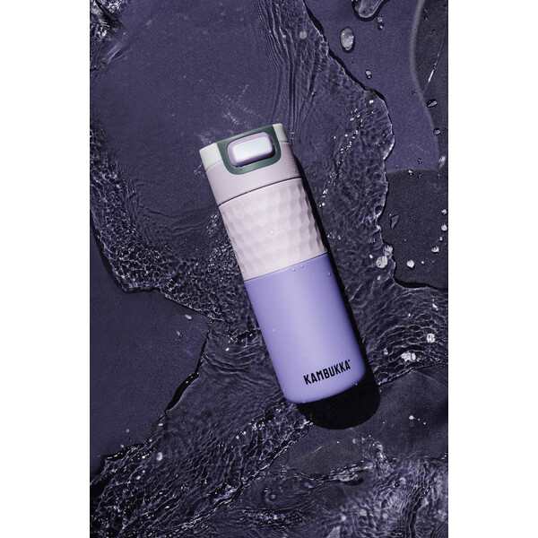 Термочаша ​от неръждаема стомана Kambukka Etna Grip с термокапак 3 в 1 Snapclean®, 500 мл, Pale Purple