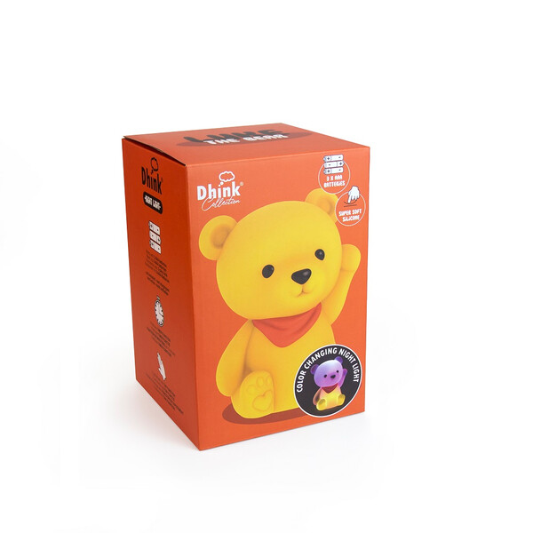 Нощна лампа Dhink® - Teddy, жълта