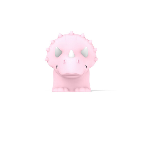 Акумулаторна нощна лампа Dhink® - Triceratops, розова