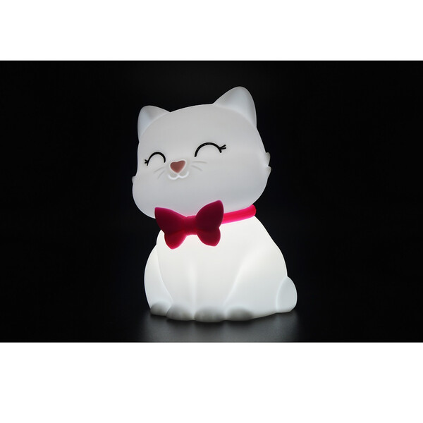 Нощна лампа Dhink® - Cat, бяла