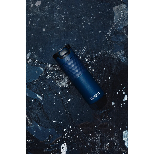 Термочаша ​от неръждаема стомана Kambukka Etna Grip с термокапак 3 в 1 Snapclean®, 500 мл, Denim Blue