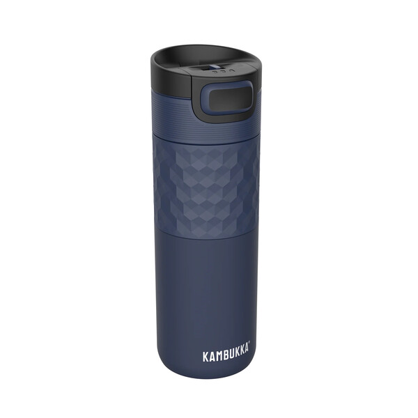 Термочаша ​от неръждаема стомана Kambukka Etna Grip с термокапак 3 в 1 Snapclean®, 500 мл, Denim Blue