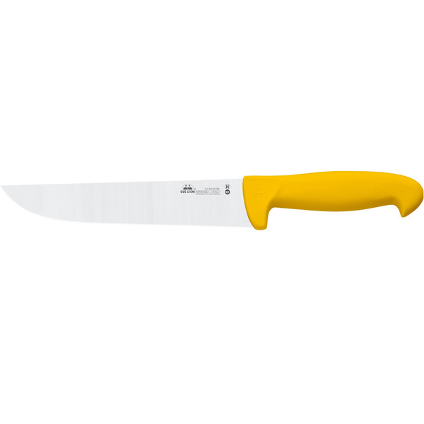 Кухненски нож Due Cigni Professional Butcher Knife, касапски, 20 см, жълт