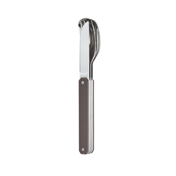 Комплект за хранене Akinod Straight Cutlery 12H34, Dark Grey Aluminium
