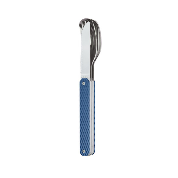 Комплект за хранене Akinod Straight Cutlery 12H34, Blue Aluminium