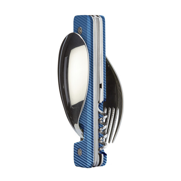 Комплект за хранене Akinod Multifunction Cutlery 13H25, Blue Aluminium