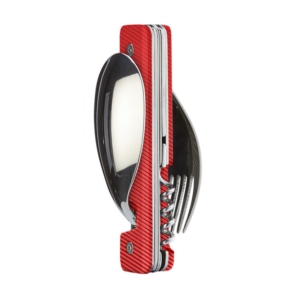 Комплект за хранене Akinod Multifunction Cutlery 13H25, Red Aluminium