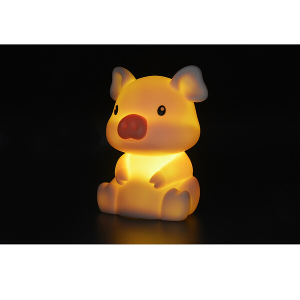 Нощна лампа Dhink® mini - Pig, розова